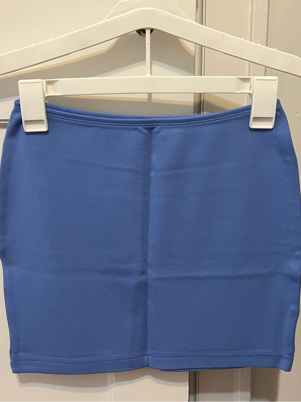 Girls Blue Stretch Mini Skirt American Apparel NEW  without Tag